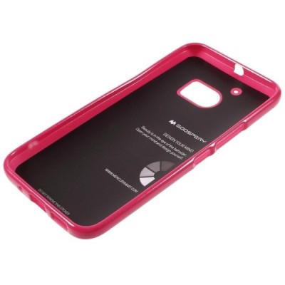 HTC 10 (M10 Lifestyle) tamsiai rožinis Mercury kieto silikono (TPU) dėklas - nugarėlė / Priedai.lt