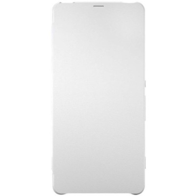 Oficialius Sony Xperia XA Style Cover Flip baltas atverčiamas dėklas SCR54 / Priedai.lt