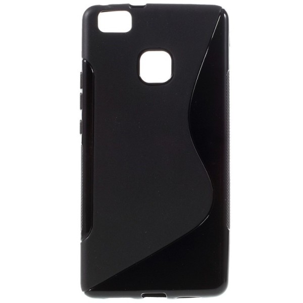 Kieto silikono (TPU) dėklas - juodas (P9 Lite)