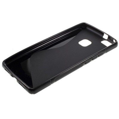 Huawei P9 Lite (Huawei Ascend P9 Lite, Huawei G9 Lite) kieto silikono TPU juodas dėklas - nugarėlė / Priedai.lt