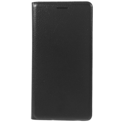 Samsung Galaxy J3 2016 (J320) juodas odinis atverčiamas Smart Wallet dėklas - piniginė / Priedai.lt