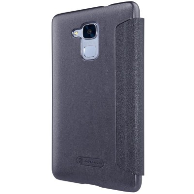 Huawei Honor 5c (Honor 7 Lite) „Nillkin“ Sparkle atvēramais pelēks maciņš / Vacins.lv