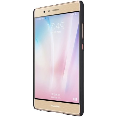 Huawei P9 Nillkin Frosted Shield juodas plastikinis dėklas / Priedai.lt