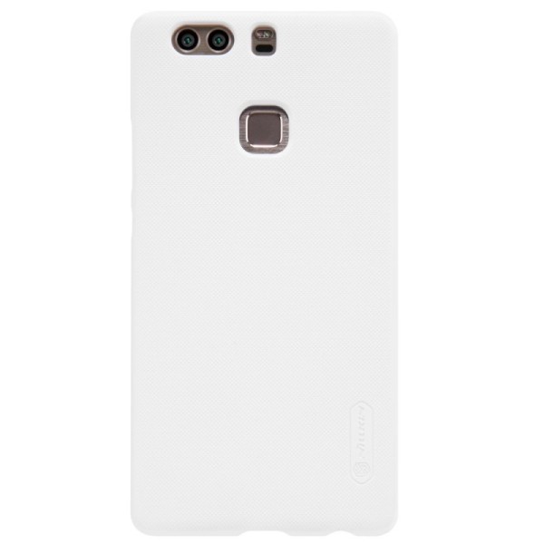 „Nillkin“ Frosted Shield dėklas - baltas + apsauginė ekrano plėvelė (P9 Plus)