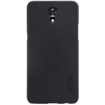 LG X-Screen (K500N) Nillkin Frosted Shield juodas plastikinis dėklas + apsauginė ekrano plėvelė  / Priedai.lt