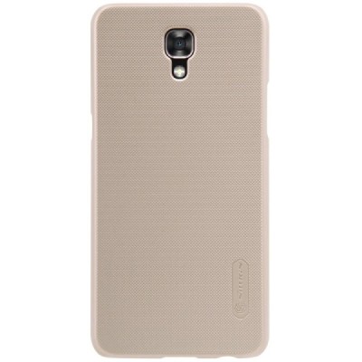 LG X-Screen (K500N) Nillkin Frosted Shield auksinis plastikinis dėklas + apsauginė ekrano plėvelė / Priedai.lt