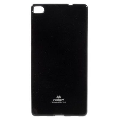 Huawei P8 Mercury melns cieta silikona (TPU) apvalks / vacins.lv