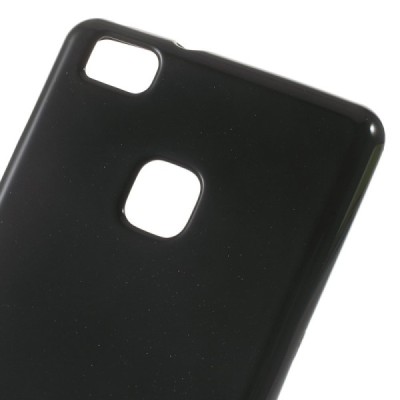 Huawei P9 lite Mercury melns cieta silikona (TPU) apvalks / vacins.lv
