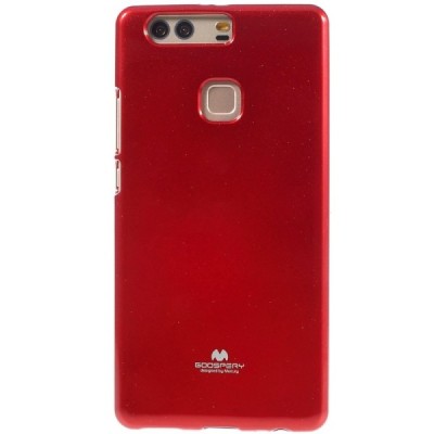 Huawei P9 Plus Mercury sarkans cieta silikona (TPU) apvalks / vacins.lv
