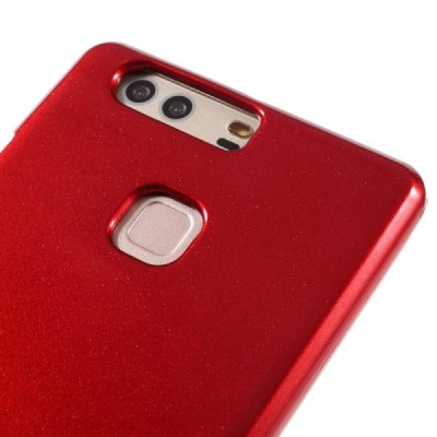 Huawei P9 Plus Mercury sarkans cieta silikona (TPU) apvalks / vacins.lv