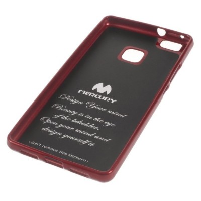 Huawei P9 lite Mercury melns cieta silikona (TPU) apvalks / vacins.lv