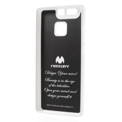 Huawei P9 Mercury balts cieta silikona (TPU) apvalks / vacins.lv