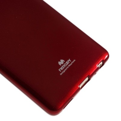Huawei P9 Mercury sarkans cieta silikona (TPU) apvalks / vacins.lv
