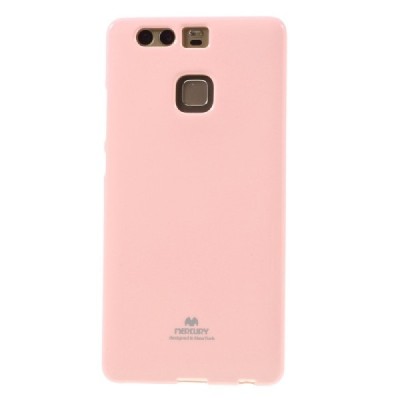 Huawei P9 šviesiai rožinis Mercury kieto silikono (TPU) dėklas - nugarėlė / Priedai.lt