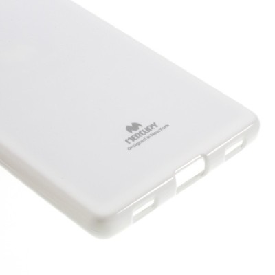 Huawei P8 baltas Mercury kieto silikono (TPU) dėklas - nugarėlė / Priedai.lt
