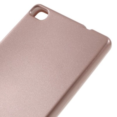 Huawei P8 rausvai auksinis Mercury kieto silikono (TPU) dėklas - nugarėlė / Priedai.lt