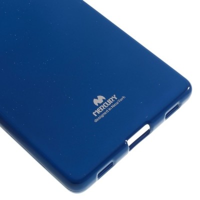 Huawei P8 mėlynas Mercury kieto silikono (TPU) dėklas - nugarėlė / Priedai.lt