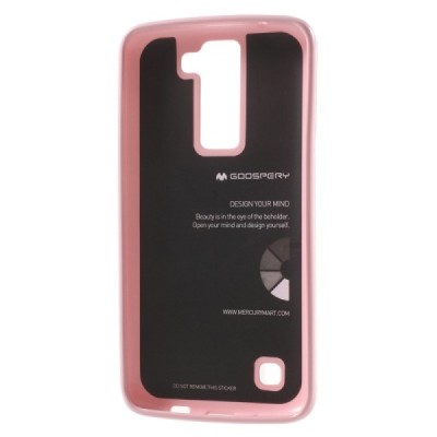 LG K8 Mercury gaiši rozs cieta silikona (TPU) apvalks / vacins.lv