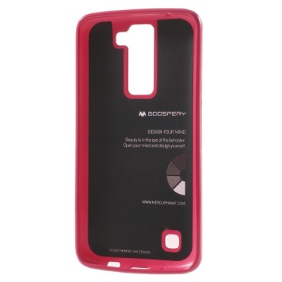 LG K8 Mercury tumši rozs cieta silikona (TPU) apvalks / vacins.lv