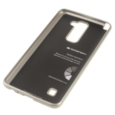 LG Stylus 2 (K520) Mercury auksinis kieto silikono tpu dėklas - nugarėlė / Priedai.lt