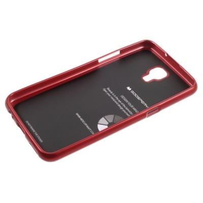 LG X-Screen (K500N) raudonos Mercury kieto silikono (TPU) dėklas - nugarėlė / Priedai.lt