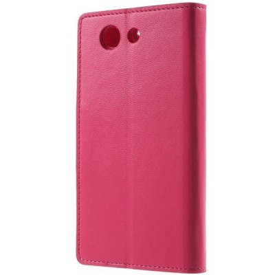 Sony Xperia Z3 Compact Mercury Sonata atvērams rozs ādas futrālis - maciņš / Vacins.lv
