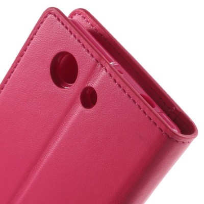 Sony Xperia Z3 Compact Mercury Sonata atvērams rozs ādas futrālis - maciņš / Vacins.lv