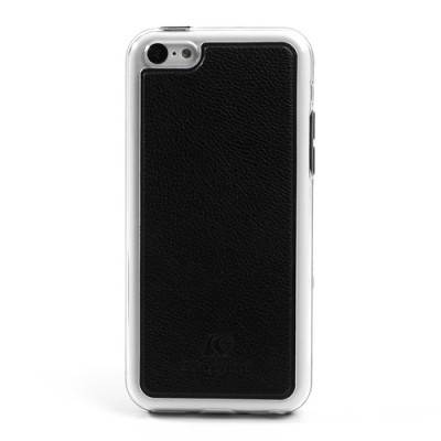 „Kingpad“ Leather sērijas melns ādas un izturīgas plastmasas Apple iPhone 5C apvalks / Vacins.lv
