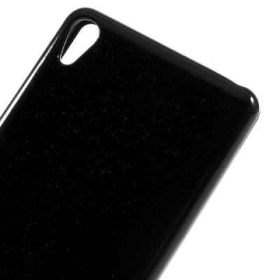 Sony Xperia XA Mercury melns cieta silikona (TPU) apvalks / vacins.lv