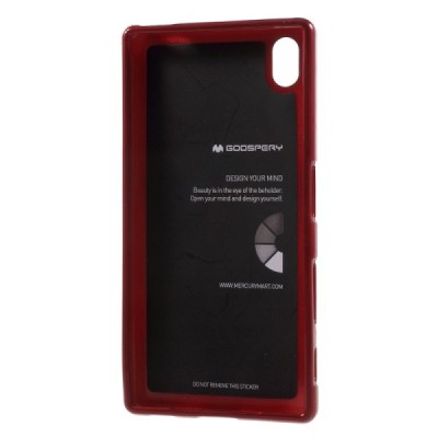 Sony Xperia Z5 Mercury sarkans cieta silikona (TPU) apvalks / vacins.lv