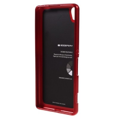 Sony Xperia XA Mercury sarkans cieta silikona (TPU) apvalks / vacins.lv