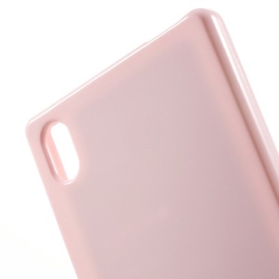 Sony Xperia Z5 Mercury šviesiai rožinis kieto silikono tpu dėklas - nugarėlė / Priedai.lt