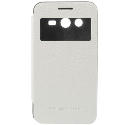 Samsung Galaxy Core 2 (G355) „Mercury“ Goospery atvēramais balts maciņš / Vacins.lv
