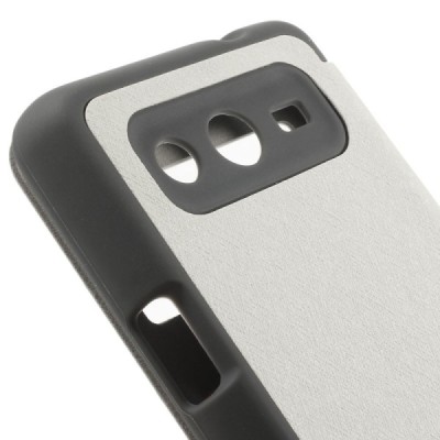 Samsung Galaxy Core 2 (G355) „Mercury“ Goospery atvēramais balts maciņš / Vacins.lv