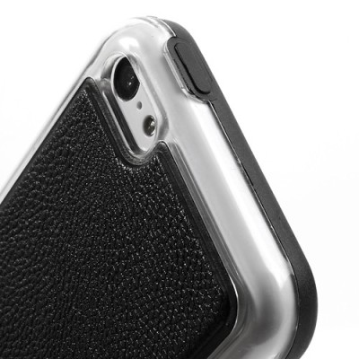 „Kingpad“ Leather sērijas melns ādas un izturīgas plastmasas Apple iPhone 5C apvalks / Vacins.lv