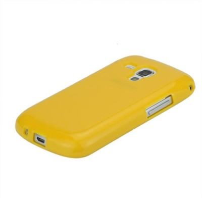 Samsung Galaxy S Duos S7562 dzeltens cieta silikona futrālis / Vacins.lv