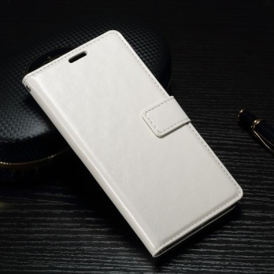 Sony Xperia XA atverčiamas baltas odinis dėklas - piniginė / Priedai.lt