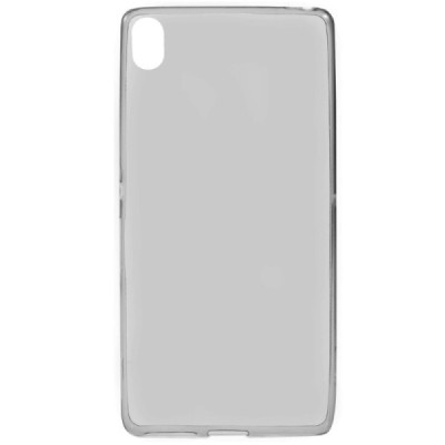 Sony Xperia XA skaidrus (permatomas) silikoninis TPU ploniausias pasaulyje pilkas dėklas / Priedai.lt