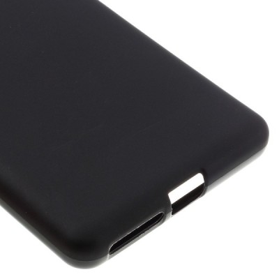 Sony Xperia E5 (Sony Xperia E5 Dual) cieta silikona (TPU) melns apvalks / vacins.lv