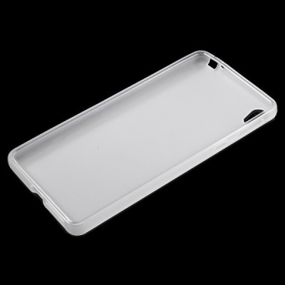 Sony Xperia E5 (Sony Xperia E5 Dual) dzidrs cieta silikona (TPU) balts apvalks / vacins.lv