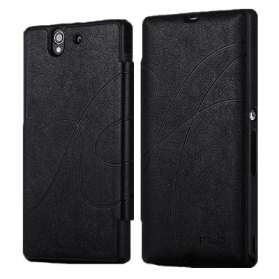 „Kalaideng Oscar“ Sony Xperia Z juodas odinis dėklas / Priedai.lt