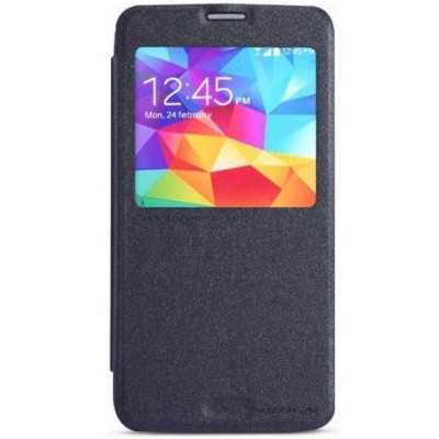 Samsung Galaxy S5 G900 (S5 Neo G903) „Nillkin“ Sparkle atvēramais pelēks maciņš / Vacins.lv