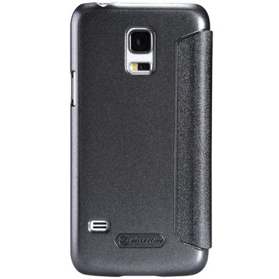 Samsung Galaxy S5 G900 (S5 Neo G903) „Nillkin“ Sparkle atvēramais pelēks maciņš / Vacins.lv