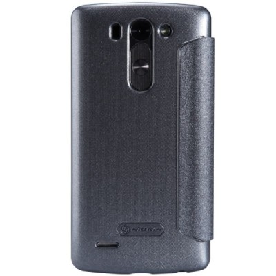 LG G3 S D722 „Nillkin“ Sparkle atvēramais pelēks maciņš / Vacins.lv