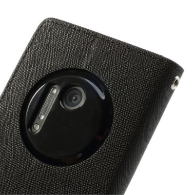 Nokia Lumia 1020 Mercury atvērams melns maciņš (maks) / Vacins.lv