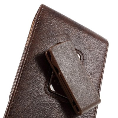Apple iPhone 6 Plus Universalus dėklas prie diržo, vertikalus, rudas (XL+ dydis) / Priedai.lt