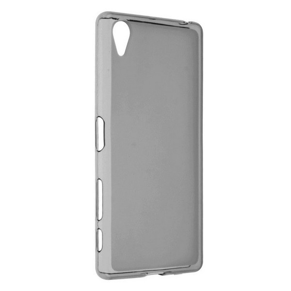 Kieto silikono (TPU) skaidrus dėklas - pilkas (Xperia X Performance)
