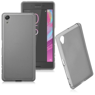 Sony Xperia X Performance kieto silikono TPU skaidrus, pilkas dėklas - nugarėlė / Priedai.lt