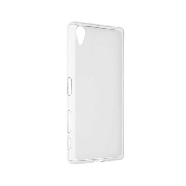 Kieto silikono (TPU) skaidrus dėklas - baltas (Xperia X Performance)