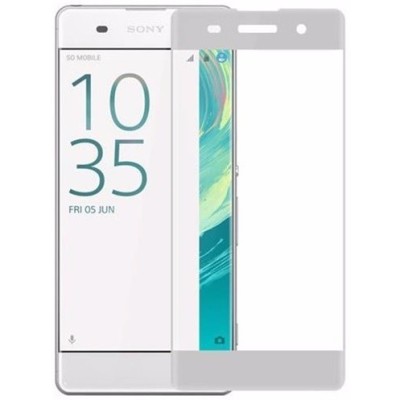 Sony Xperia XA Calans Tempered Glass melns ekrāna aizsargstikls / Vacins.lv